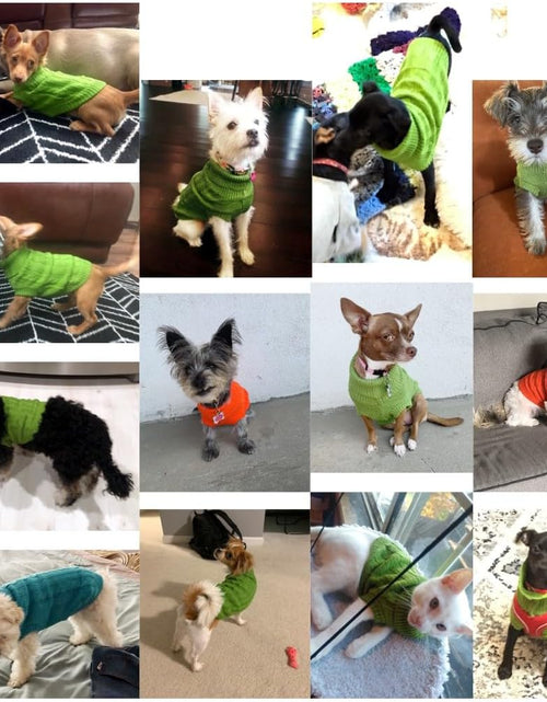 Load image into Gallery viewer, Small Dog Sweaters Knitted Pet Cat Sweater Warm Dog Sweatshirt Dog Winter Clothes Kitten Puppy Sweater

