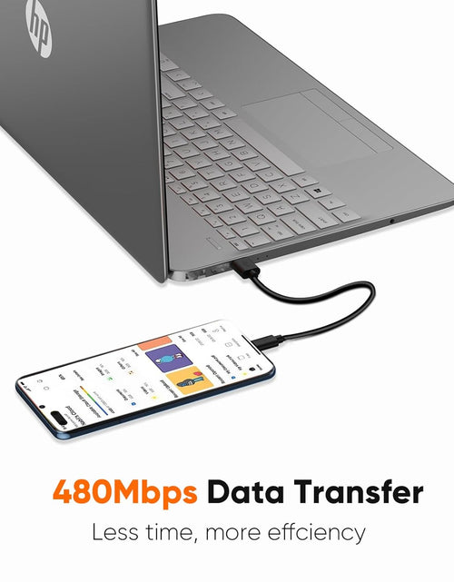 Load image into Gallery viewer, USB C to USB Cable Short  USB C to USB a Short 6 Inch USB C Cable Fast Charging 3A USB a to USB C Short 480Mbps Data for Power Bank Stylus Pen S21 S20 Pixel Gopro Hero 0.15M Black
