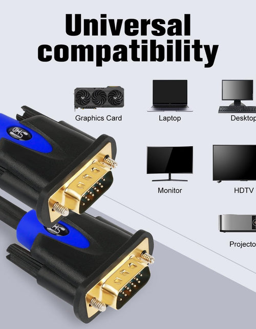 Load image into Gallery viewer, VGA Cable, VGA to VGA HD15 Monitor Cable for PC Laptop TV Projector-3Feet
